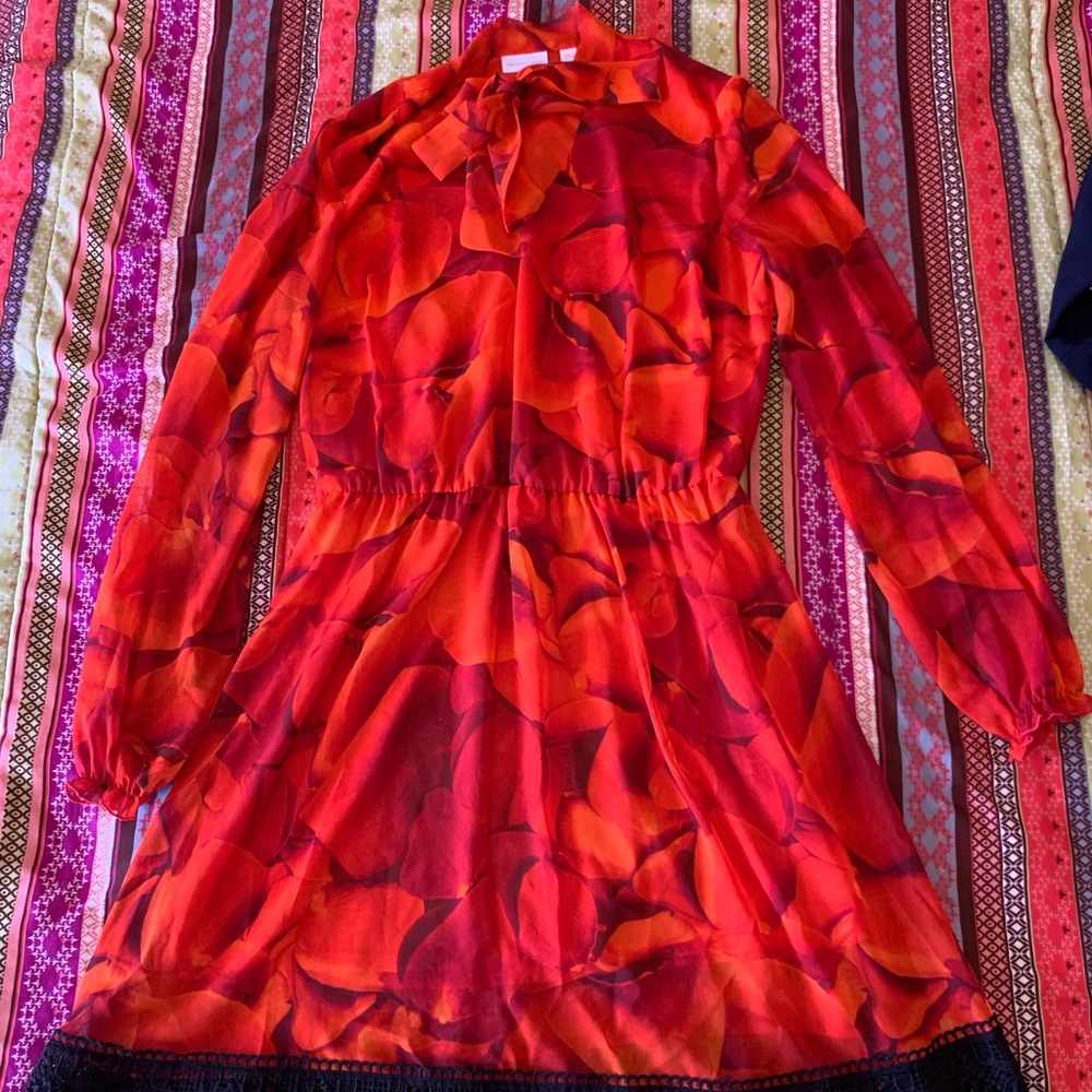 New york and company red dress